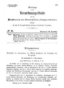 Verordnungsblatt für den Dienstbereich des K.K. Finanzministeriums für die im Reichsrate Vertretenen Königreiche und Länder : [...] : Beilage zu dem Verordnungsblatte für den Dienstbereich des K.K. Österr. Finanz-Ministeriums 