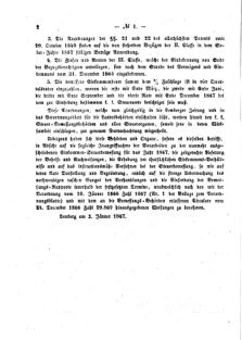 Verordnungsblatt für den Dienstbereich des K.K. Finanzministeriums für die im Reichsrate Vertretenen Königreiche und Länder : [...] : Beilage zu dem Verordnungsblatte für den Dienstbereich des K.K. Österr. Finanz-Ministeriums  18670108 Seite: 2