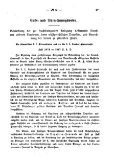 Verordnungsblatt für den Dienstbereich des K.K. Finanzministeriums für die im Reichsrate Vertretenen Königreiche und Länder : [...] : Beilage zu dem Verordnungsblatte für den Dienstbereich des K.K. Österr. Finanz-Ministeriums  18670223 Seite: 5