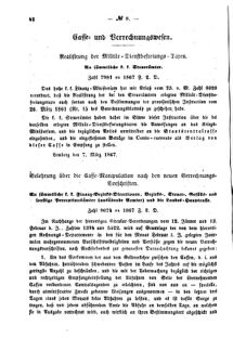 Verordnungsblatt für den Dienstbereich des K.K. Finanzministeriums für die im Reichsrate Vertretenen Königreiche und Länder : [...] : Beilage zu dem Verordnungsblatte für den Dienstbereich des K.K. Österr. Finanz-Ministeriums  18670323 Seite: 6