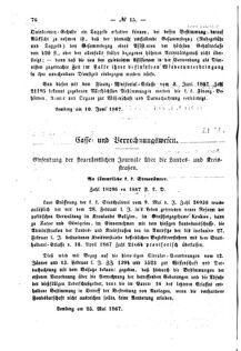 Verordnungsblatt für den Dienstbereich des K.K. Finanzministeriums für die im Reichsrate Vertretenen Königreiche und Länder : [...] : Beilage zu dem Verordnungsblatte für den Dienstbereich des K.K. Österr. Finanz-Ministeriums  18670613 Seite: 2