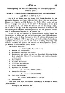 Verordnungsblatt für den Dienstbereich des K.K. Finanzministeriums für die im Reichsrate Vertretenen Königreiche und Länder : [...] : Beilage zu dem Verordnungsblatte für den Dienstbereich des K.K. Österr. Finanz-Ministeriums  18671002 Seite: 7