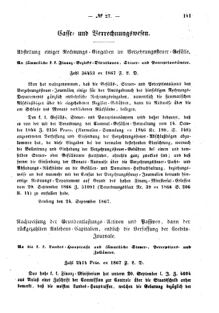 Verordnungsblatt für den Dienstbereich des K.K. Finanzministeriums für die im Reichsrate Vertretenen Königreiche und Länder : [...] : Beilage zu dem Verordnungsblatte für den Dienstbereich des K.K. Österr. Finanz-Ministeriums  18671011 Seite: 3