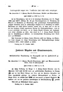 Verordnungsblatt für den Dienstbereich des K.K. Finanzministeriums für die im Reichsrate Vertretenen Königreiche und Länder : [...] : Beilage zu dem Verordnungsblatte für den Dienstbereich des K.K. Österr. Finanz-Ministeriums  18671023 Seite: 2