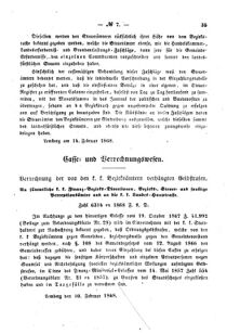 Verordnungsblatt für den Dienstbereich des K.K. Finanzministeriums für die im Reichsrate Vertretenen Königreiche und Länder : [...] : Beilage zu dem Verordnungsblatte für den Dienstbereich des K.K. Österr. Finanz-Ministeriums  18680226 Seite: 3