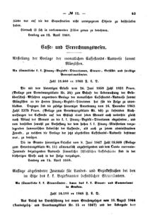 Verordnungsblatt für den Dienstbereich des K.K. Finanzministeriums für die im Reichsrate Vertretenen Königreiche und Länder : [...] : Beilage zu dem Verordnungsblatte für den Dienstbereich des K.K. Österr. Finanz-Ministeriums  18680427 Seite: 5