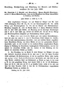 Verordnungsblatt für den Dienstbereich des K.K. Finanzministeriums für die im Reichsrate Vertretenen Königreiche und Länder : [...] : Beilage zu dem Verordnungsblatte für den Dienstbereich des K.K. Österr. Finanz-Ministeriums  18680727 Seite: 3