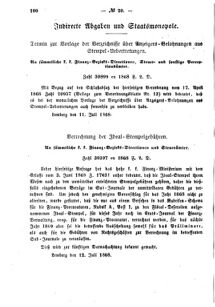 Verordnungsblatt für den Dienstbereich des K.K. Finanzministeriums für die im Reichsrate Vertretenen Königreiche und Länder : [...] : Beilage zu dem Verordnungsblatte für den Dienstbereich des K.K. Österr. Finanz-Ministeriums  18680727 Seite: 4