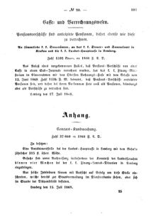 Verordnungsblatt für den Dienstbereich des K.K. Finanzministeriums für die im Reichsrate Vertretenen Königreiche und Länder : [...] : Beilage zu dem Verordnungsblatte für den Dienstbereich des K.K. Österr. Finanz-Ministeriums  18680727 Seite: 5