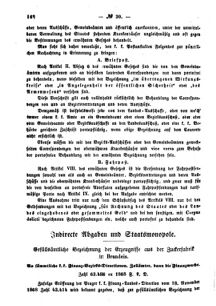 Verordnungsblatt für den Dienstbereich des K.K. Finanzministeriums für die im Reichsrate Vertretenen Königreiche und Länder : [...] : Beilage zu dem Verordnungsblatte für den Dienstbereich des K.K. Österr. Finanz-Ministeriums  18681224 Seite: 2