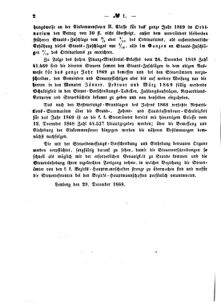 Verordnungsblatt für den Dienstbereich des K.K. Finanzministeriums für die im Reichsrate Vertretenen Königreiche und Länder : [...] : Beilage zu dem Verordnungsblatte für den Dienstbereich des K.K. Österr. Finanz-Ministeriums  18690101 Seite: 2