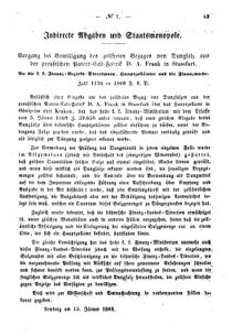 Verordnungsblatt für den Dienstbereich des K.K. Finanzministeriums für die im Reichsrate Vertretenen Königreiche und Länder : [...] : Beilage zu dem Verordnungsblatte für den Dienstbereich des K.K. Österr. Finanz-Ministeriums  18690203 Seite: 3