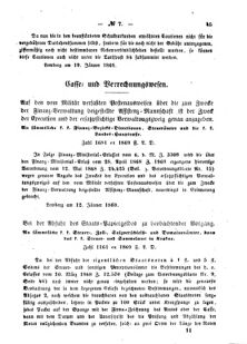 Verordnungsblatt für den Dienstbereich des K.K. Finanzministeriums für die im Reichsrate Vertretenen Königreiche und Länder : [...] : Beilage zu dem Verordnungsblatte für den Dienstbereich des K.K. Österr. Finanz-Ministeriums  18690203 Seite: 5