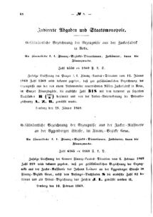 Verordnungsblatt für den Dienstbereich des K.K. Finanzministeriums für die im Reichsrate Vertretenen Königreiche und Länder : [...] : Beilage zu dem Verordnungsblatte für den Dienstbereich des K.K. Österr. Finanz-Ministeriums  18690224 Seite: 2