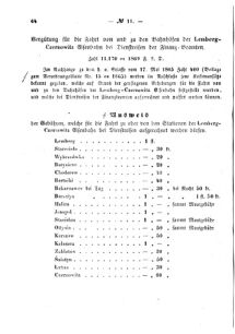 Verordnungsblatt für den Dienstbereich des K.K. Finanzministeriums für die im Reichsrate Vertretenen Königreiche und Länder : [...] : Beilage zu dem Verordnungsblatte für den Dienstbereich des K.K. Österr. Finanz-Ministeriums  18690326 Seite: 6