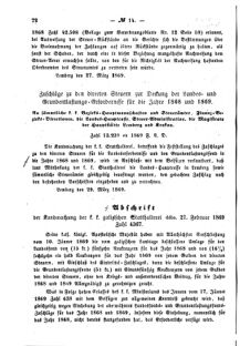 Verordnungsblatt für den Dienstbereich des K.K. Finanzministeriums für die im Reichsrate Vertretenen Königreiche und Länder : [...] : Beilage zu dem Verordnungsblatte für den Dienstbereich des K.K. Österr. Finanz-Ministeriums  18690410 Seite: 2