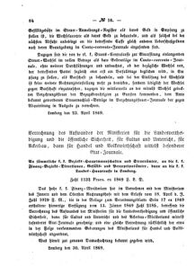 Verordnungsblatt für den Dienstbereich des K.K. Finanzministeriums für die im Reichsrate Vertretenen Königreiche und Länder : [...] : Beilage zu dem Verordnungsblatte für den Dienstbereich des K.K. Österr. Finanz-Ministeriums  18690514 Seite: 2