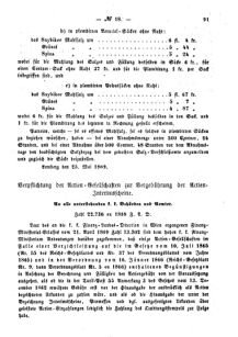 Verordnungsblatt für den Dienstbereich des K.K. Finanzministeriums für die im Reichsrate Vertretenen Königreiche und Länder : [...] : Beilage zu dem Verordnungsblatte für den Dienstbereich des K.K. Österr. Finanz-Ministeriums  18690601 Seite: 3