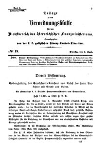 Verordnungsblatt für den Dienstbereich des K.K. Finanzministeriums für die im Reichsrate Vertretenen Königreiche und Länder : [...] : Beilage zu dem Verordnungsblatte für den Dienstbereich des K.K. Österr. Finanz-Ministeriums 