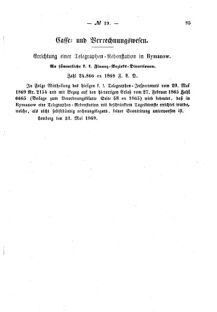 Verordnungsblatt für den Dienstbereich des K.K. Finanzministeriums für die im Reichsrate Vertretenen Königreiche und Länder : [...] : Beilage zu dem Verordnungsblatte für den Dienstbereich des K.K. Österr. Finanz-Ministeriums  18690608 Seite: 3