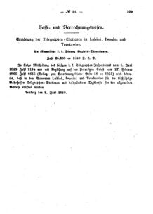 Verordnungsblatt für den Dienstbereich des K.K. Finanzministeriums für die im Reichsrate Vertretenen Königreiche und Länder : [...] : Beilage zu dem Verordnungsblatte für den Dienstbereich des K.K. Österr. Finanz-Ministeriums  18690628 Seite: 11