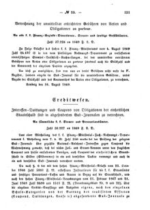 Verordnungsblatt für den Dienstbereich des K.K. Finanzministeriums für die im Reichsrate Vertretenen Königreiche und Länder : [...] : Beilage zu dem Verordnungsblatte für den Dienstbereich des K.K. Österr. Finanz-Ministeriums  18690827 Seite: 3