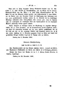 Verordnungsblatt für den Dienstbereich des K.K. Finanzministeriums für die im Reichsrate Vertretenen Königreiche und Länder : [...] : Beilage zu dem Verordnungsblatte für den Dienstbereich des K.K. Österr. Finanz-Ministeriums  18691111 Seite: 5