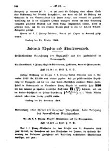 Verordnungsblatt für den Dienstbereich des K.K. Finanzministeriums für die im Reichsrate Vertretenen Königreiche und Länder : [...] : Beilage zu dem Verordnungsblatte für den Dienstbereich des K.K. Österr. Finanz-Ministeriums  18691125 Seite: 2