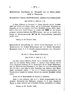 Verordnungsblatt für den Dienstbereich des K.K. Finanzministeriums für die im Reichsrate Vertretenen Königreiche und Länder : [...] : Beilage zu dem Verordnungsblatte für den Dienstbereich des K.K. Österr. Finanz-Ministeriums  18700117 Seite: 2