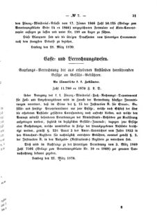 Verordnungsblatt für den Dienstbereich des K.K. Finanzministeriums für die im Reichsrate Vertretenen Königreiche und Länder : [...] : Beilage zu dem Verordnungsblatte für den Dienstbereich des K.K. Österr. Finanz-Ministeriums  18700411 Seite: 5