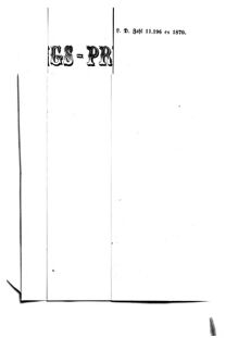 Verordnungsblatt für den Dienstbereich des K.K. Finanzministeriums für die im Reichsrate Vertretenen Königreiche und Länder : [...] : Beilage zu dem Verordnungsblatte für den Dienstbereich des K.K. Österr. Finanz-Ministeriums  18700411 Seite: 7