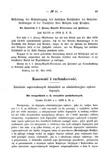 Verordnungsblatt für den Dienstbereich des K.K. Finanzministeriums für die im Reichsrate Vertretenen Königreiche und Länder : [...] : Beilage zu dem Verordnungsblatte für den Dienstbereich des K.K. Österr. Finanz-Ministeriums  18700610 Seite: 3