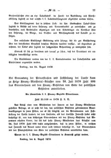 Verordnungsblatt für den Dienstbereich des K.K. Finanzministeriums für die im Reichsrate Vertretenen Königreiche und Länder : [...] : Beilage zu dem Verordnungsblatte für den Dienstbereich des K.K. Österr. Finanz-Ministeriums  18700910 Seite: 5