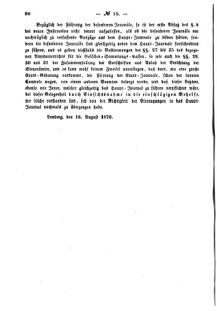 Verordnungsblatt für den Dienstbereich des K.K. Finanzministeriums für die im Reichsrate Vertretenen Königreiche und Länder : [...] : Beilage zu dem Verordnungsblatte für den Dienstbereich des K.K. Österr. Finanz-Ministeriums  18700910 Seite: 8