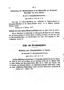 Verordnungsblatt für den Dienstbereich des K.K. Finanzministeriums für die im Reichsrate Vertretenen Königreiche und Länder : [...] : Beilage zu dem Verordnungsblatte für den Dienstbereich des K.K. Österr. Finanz-Ministeriums  18710311 Seite: 4