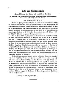 Verordnungsblatt für den Dienstbereich des K.K. Finanzministeriums für die im Reichsrate Vertretenen Königreiche und Länder : [...] : Beilage zu dem Verordnungsblatte für den Dienstbereich des K.K. Österr. Finanz-Ministeriums  18720126 Seite: 4