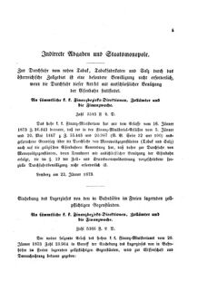 Verordnungsblatt für den Dienstbereich des K.K. Finanzministeriums für die im Reichsrate Vertretenen Königreiche und Länder : [...] : Beilage zu dem Verordnungsblatte für den Dienstbereich des K.K. Österr. Finanz-Ministeriums  18730312 Seite: 5