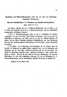 Verordnungsblatt für den Dienstbereich des K.K. Finanzministeriums für die im Reichsrate Vertretenen Königreiche und Länder : [...] : Beilage zu dem Verordnungsblatte für den Dienstbereich des K.K. Österr. Finanz-Ministeriums  18730521 Seite: 3