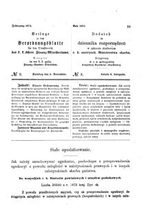 Verordnungsblatt für den Dienstbereich des K.K. Finanzministeriums für die im Reichsrate Vertretenen Königreiche und Länder : [...] : Beilage zu dem Verordnungsblatte für den Dienstbereich des K.K. Österr. Finanz-Ministeriums 