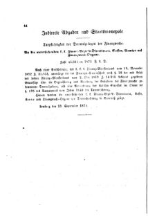 Verordnungsblatt für den Dienstbereich des K.K. Finanzministeriums für die im Reichsrate Vertretenen Königreiche und Länder : [...] : Beilage zu dem Verordnungsblatte für den Dienstbereich des K.K. Österr. Finanz-Ministeriums  18731108 Seite: 6