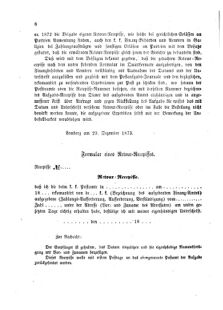 Verordnungsblatt für den Dienstbereich des K.K. Finanzministeriums für die im Reichsrate Vertretenen Königreiche und Länder : [...] : Beilage zu dem Verordnungsblatte für den Dienstbereich des K.K. Österr. Finanz-Ministeriums  18740125 Seite: 2