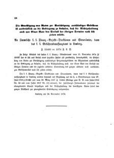 Verordnungsblatt für den Dienstbereich des K.K. Finanzministeriums für die im Reichsrate Vertretenen Königreiche und Länder : [...] : Beilage zu dem Verordnungsblatte für den Dienstbereich des K.K. Österr. Finanz-Ministeriums  18741130 Seite: 4