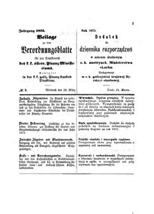 Verordnungsblatt für den Dienstbereich des K.K. Finanzministeriums für die im Reichsrate Vertretenen Königreiche und Länder : [...] : Beilage zu dem Verordnungsblatte für den Dienstbereich des K.K. Österr. Finanz-Ministeriums 