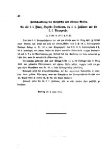 Verordnungsblatt für den Dienstbereich des K.K. Finanzministeriums für die im Reichsrate Vertretenen Königreiche und Länder : [...] : Beilage zu dem Verordnungsblatte für den Dienstbereich des K.K. Österr. Finanz-Ministeriums  18750618 Seite: 4