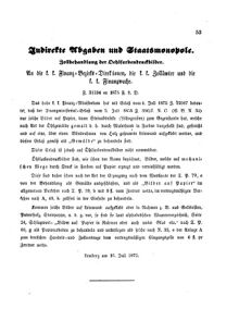 Verordnungsblatt für den Dienstbereich des K.K. Finanzministeriums für die im Reichsrate Vertretenen Königreiche und Länder : [...] : Beilage zu dem Verordnungsblatte für den Dienstbereich des K.K. Österr. Finanz-Ministeriums  18750813 Seite: 3