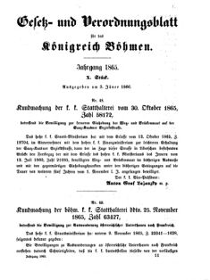 Gesetz-und Verordnungsblatt für das Königreich Böhmen 18660103 Seite: 5