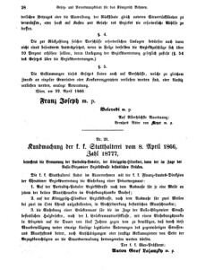 Gesetz-und Verordnungsblatt für das Königreich Böhmen 18660506 Seite: 2