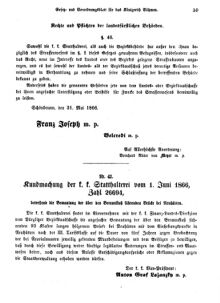 Gesetz-und Verordnungsblatt für das Königreich Böhmen 18660703 Seite: 13