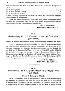 Gesetz-und Verordnungsblatt für das Königreich Böhmen 18660905 Seite: 2