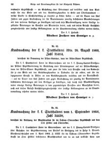 Gesetz-und Verordnungsblatt für das Königreich Böhmen 18661003 Seite: 2